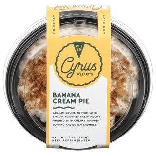 Cyrus O'leary's Banana Cream Pie, 7 Ounce, 16 Per Case