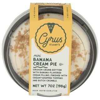 Cyrus O'leary's Banana Cream Pie, 7 Ounce, 16 Per Case