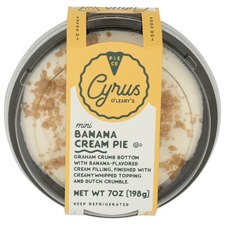 Cyrus O'leary's Mini Banana Cream Pie, 7 Ounce, 8 Per Case