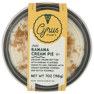 Cyrus O'leary's Banana Cream Pie, 7 Ounce, 16 Per Case