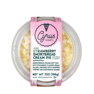 Cyrus O'leary's Mini Strawberry Shortbread Cream Pie, 7 Ounce, 16 Per Case