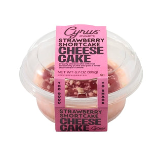 Cyrus O'leary's Strawberry Shortcake Mini Cheesecake, 0.418 Pound, 8 Per Case