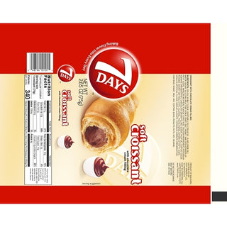 7 Days Soft Chocolate Croissant, 2.65 Ounce, 6 Per Pack, 4 Per Case