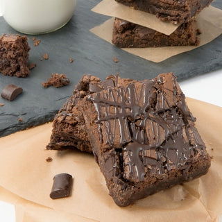 David's Cookies Pre-Cut Double Fudge Chunk Brownie, 4 Ounce, 24 Per Pack, 2 Per Case