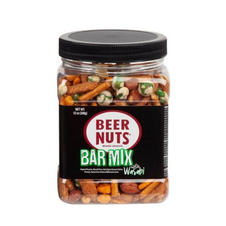 Beer Nuts Nuts Bar Mix With Wasabi, 12 Ounce, 6 Per Case