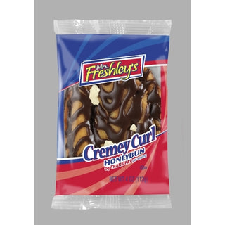 Mrs. Freshley's Creamy Curl Honey Bun Donut, 4 Ounce, 9 Per Pack, 6 Per Case