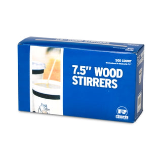 Royal 7.5 Inch Wood Coffee Stirrer, 500 Each, 10 Per Case