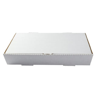 Royal 21 Inch X 13 Inch X 3 Inch Full Pan White Corrugated Catering Box, 50 Each