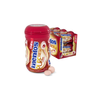 Mentos Sugar Free Pure Fresh Cinnamon Gum Curvy Bottle, 50 Piece, 6 Per Pack, 6 Per Case