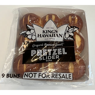 King's Hawaiian Sweet Pretzel Pre-Sliced Slider Buns, 5.5 Pound, 8 Per Case