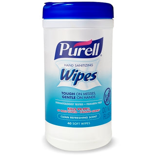 Purell Clean Refreshing Scent Canister Wipes, 1 Count, 6 Per Case