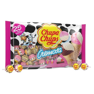 Chupa Chups Cremosa Lollipops, 25 Piece, 12 Per Case