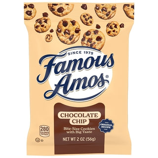 Famous Amos Chocolate Chip Cookies, 2 Ounce, 60 Per Case