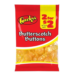 Gurley's 2 For 2 Butterscotch Buttons, 3.25 Ounce, 12 Per Case