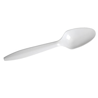 Dixie Medium Weight Polypropylene White Teaspoon, 1000 Count