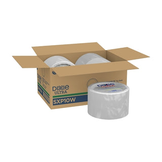 Dixie 10.125 Inch White Ultra Heavy Weight Paper Plate, 125 Count, 4 Per Case