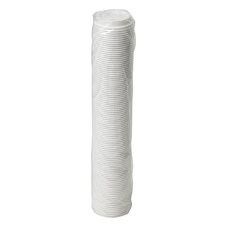 Dixie White Lid Fits 8 Ounce Paper Hot Cup, 100 Count, 10 Per Case