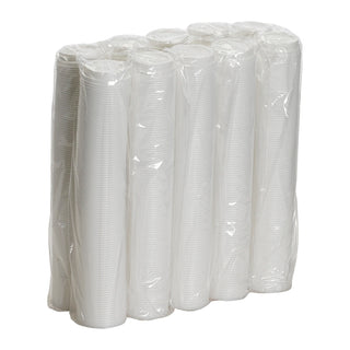 Dixie White Lid Fits 8 Ounce Paper Hot Cup, 100 Count, 10 Per Case