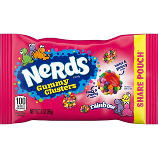 Nerds Clusters Share Pack, 3 Ounce, 12 Per Pack, 4 Per Case
