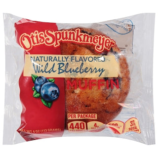 Otis Spunkmeyer Individually Wrapped Wild Blueberry Muffins, 4 Ounce, 24 Per Case