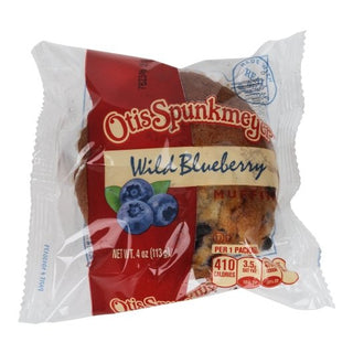 Otis Spunkmeyer Individually Wrapped Wild Blueberry Muffins, 4 Ounce, 24 Per Case