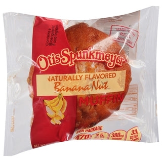 Otis Spunkmeyer Individually Wrapped Banana Nut Muffins, 4 Ounce, 24 Per Case