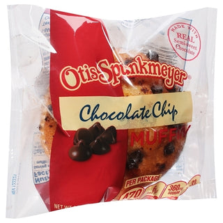 Otis Spunkmeyer Individually Wrapped Chocolate Chip Muffin, 4 Ounce, 24 Per Case