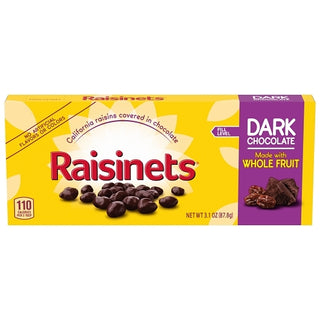 Raisinets Dark Chocolate Covered Raisins, 3.1 Ounce, 15 Per Case