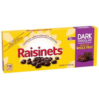 Raisinets Dark Chocolate Covered Raisins, 3.1 Ounce, 15 Per Case
