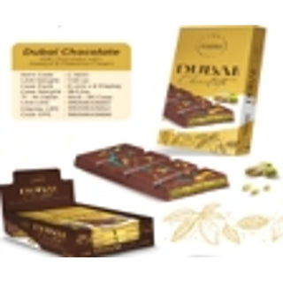 Hilco Sweets Dubai Style Pistachio Chocolate, 7.05 Ounce, 6 Per Pack, 6 Per Case