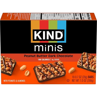 Kind Snacks Mini Peanut Butter Dark Chocolate Bar, 7 Ounce, 8 Per Case