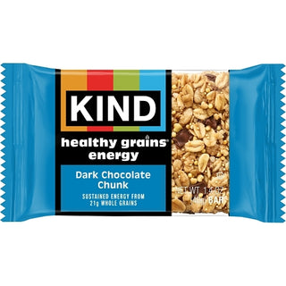 Kind Snacks Health Grains Energy Dark Chocolate Chunk, 1.4 Ounce, 10 Per Pack, 4 Per Case