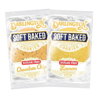 Darlington Sugar Free Soft Baked Assorted Cookies (Chocolate Chip, Lemon), Individually Wrapped, 0.75 Ounce, 212 Per Case