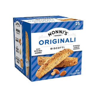 Nonni's Bakery Originali Biscotti, 0.69 Ounce, 25 Per Pack, 4 Per Case