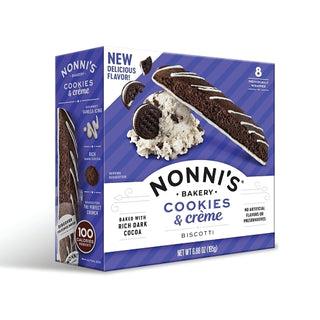 Nonni's Bakery Cookies & Creme Biscotti, 6 Each, 6 Per Case
