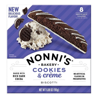 Nonni's Bakery Cookies & Creme Biscotti, 6 Each, 6 Per Case
