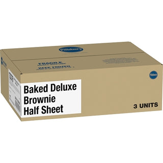 Pillsbury Half Sheet Frozen Thaw & Serve Deluxe Baked Brownie, 67.8 Ounce, 3 Per Case