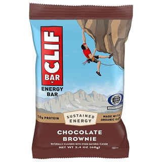 Clif Chocolate Brownie Snack Bar, 2.4 Ounce, 12 Per Pack, 16 Per Case