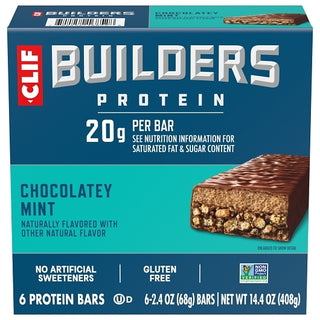 Builders Chocolate Mint Stacked Bar, 2.4 Ounce, 6 Per Pack, 6 Per Case