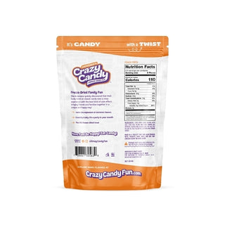 Crazy Candy Peach Puffs, 2.4 Ounce, 12 Per Case