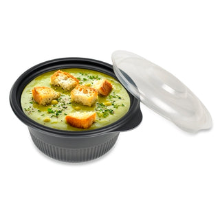 D & W Fine Pack Cruiser 10 Ounce Small Black Bowl, 50 Each, 50 Per Pack, 10 Per Case