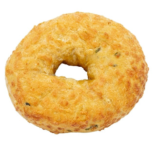 Just Bagels Sliced Cheddar Jalapeno Bagel, 6 Each, 8 Per Case