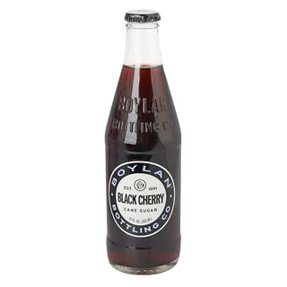 Boylan Bottling Black Cherry Soda, 12 Fluid Ounce, 4 Per Pack, 6 Per Case