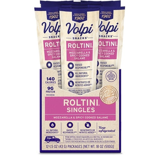Volpi Roltini Singles With Spicy Salami Display Ready, 1.5 Ounce, 12 Per Pack, 2 Per Case