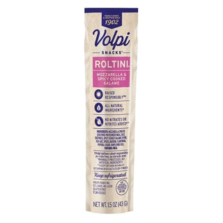 Volpi Roltini Singles With Spicy Salami Display Ready, 1.5 Ounce, 12 Per Pack, 2 Per Case