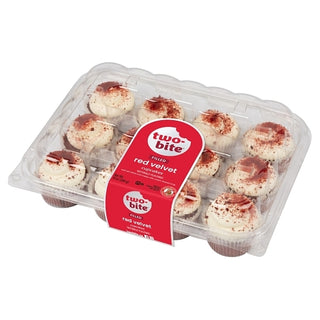Two-Bite Premium Red Velvet Cupcakes, 10 Ounce, 12 Per Case