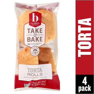 La Brea Bakery Take & Bake Retail Telera Roll, 12 Ounce, 12 Per Case