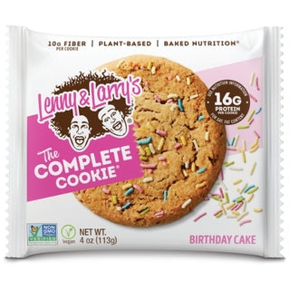 Lenny & Larry's Complete Cookie Birthday Cake Complete Cookie, 4 Ounce, 12 Per Pack, 6 Per Case