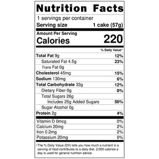 Mrs. Freshley's Iced Carrot Cake, 3.5 Ounce, 8 Per Pack, 6 Per Case
