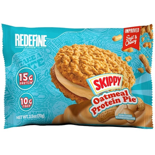 Redefine Foods Peanut Butter Oatmeal Protein Pie Case Display, 2.47 Ounce, 8 Per Pack, 2 Per Case